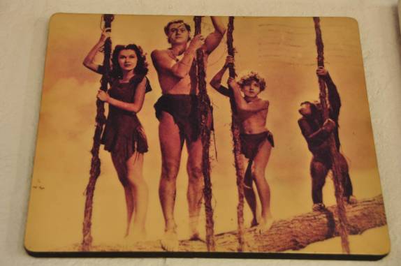 Tarzan, Jane, Boy e Chita, no hotel Los Flamingos, em Acapulco, no México